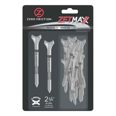 Zero Friction 2.75" Zft Maxx 4-prong Golf Tees - 24 Pack