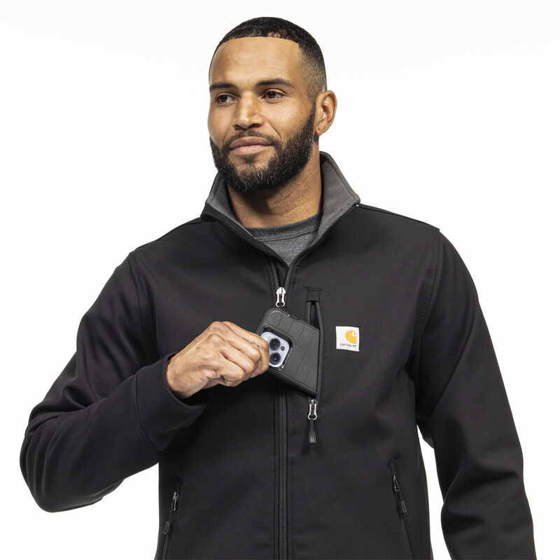 Carhartt Rain Defender Relaxed Fit Heavyweight Softshell Jacket image number 3