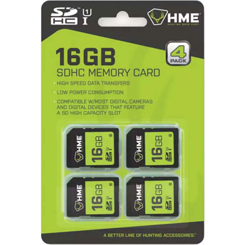 Hme 16GB Trail Cam SDHC 4PK image number 1