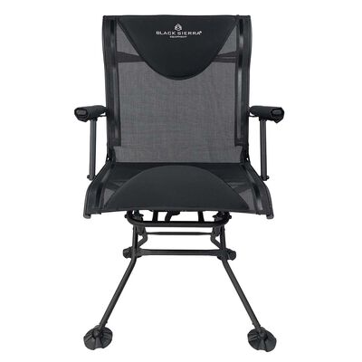 Black Sierra Deluxe Swivel Arm Chair