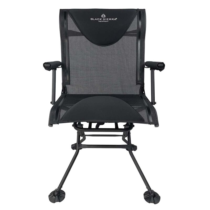 Black Sierra Deluxe Swivel Arm Chair image number 1