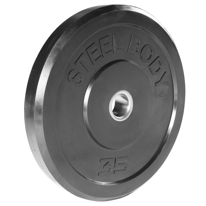 Steel Body 35 Lbs Rubber Bumper Plate image number 0