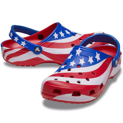 Crocs Men's American Flag Classic Clogs