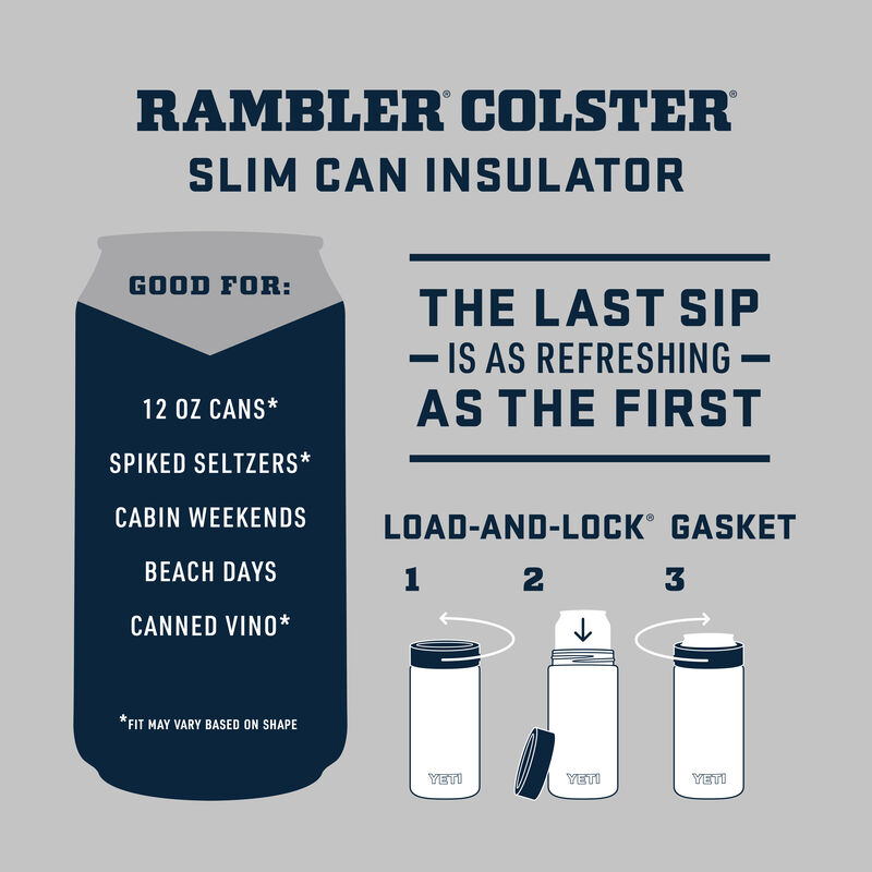 Yeti - Rambler 12 oz Colster Slim Can Insulator Harvest Red