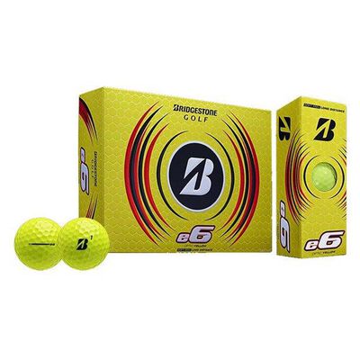 Bridgestone 2023 E6 Yellow Golf Balls 12 Pack