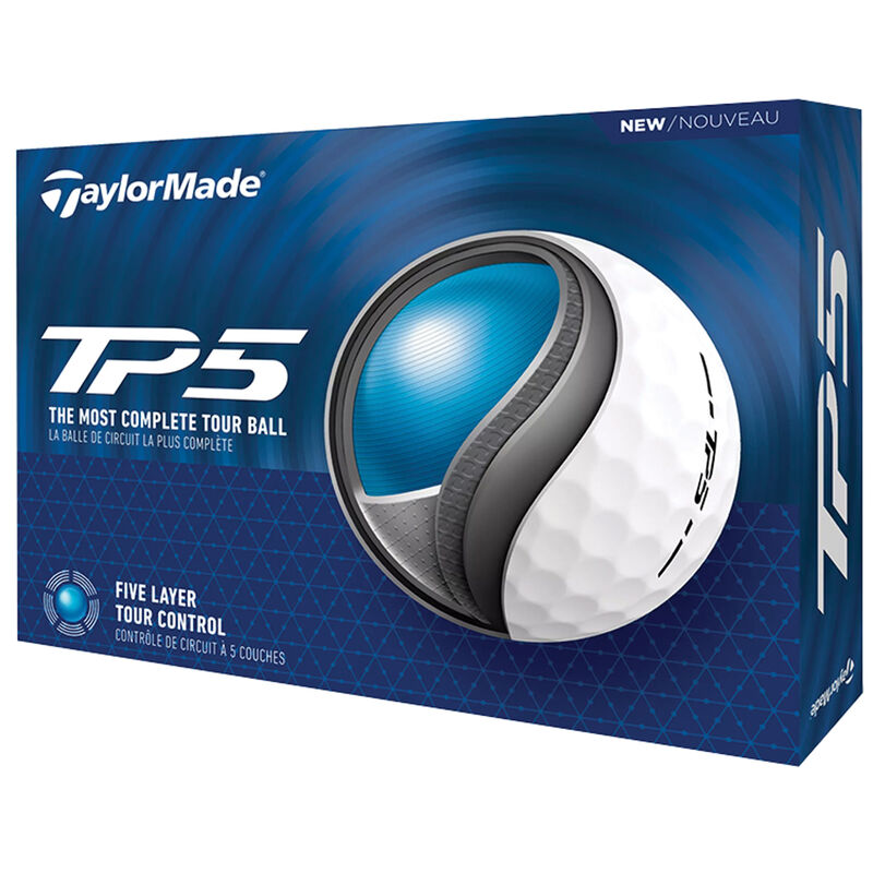 Taylormade TP5 White Golf Balls image number 0