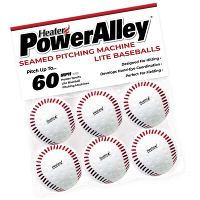 Heater Sports 6pk Power Alley 45 MPH Dimple Balls