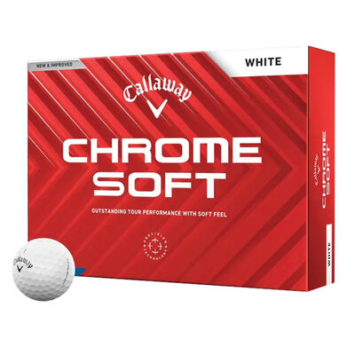 Callaway Golf 2024 Chromesoft White Golf Balls 12 Pack