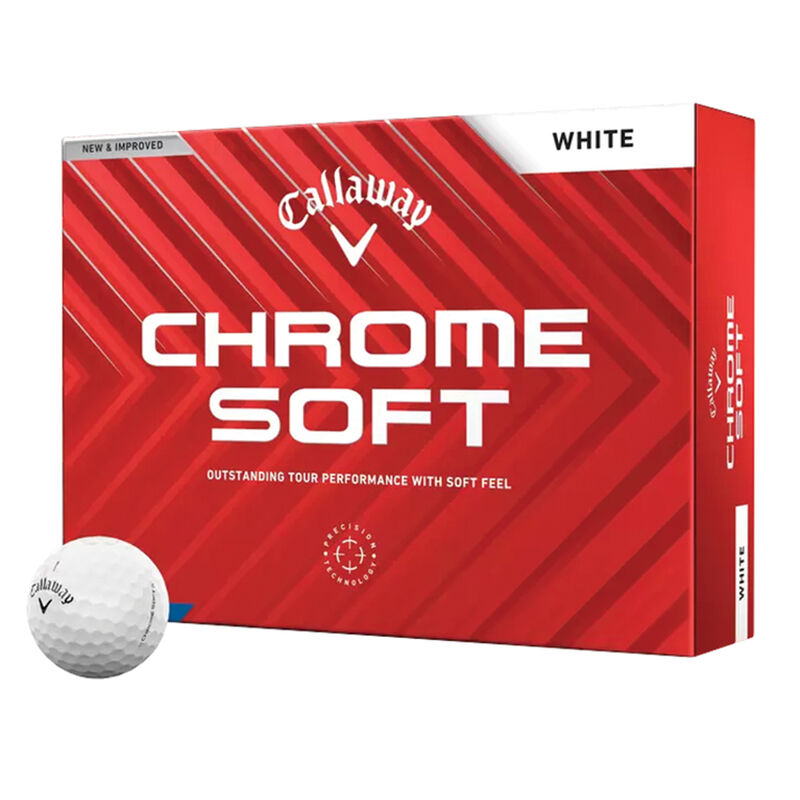 Callaway Golf 2024 Chromesoft White Golf Balls 12 Pack image number 0