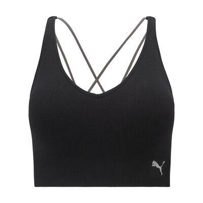 Black Puma Cloud Spun Sports Bra small - clothing & accessories - by owner  - apparel sale - craigslist