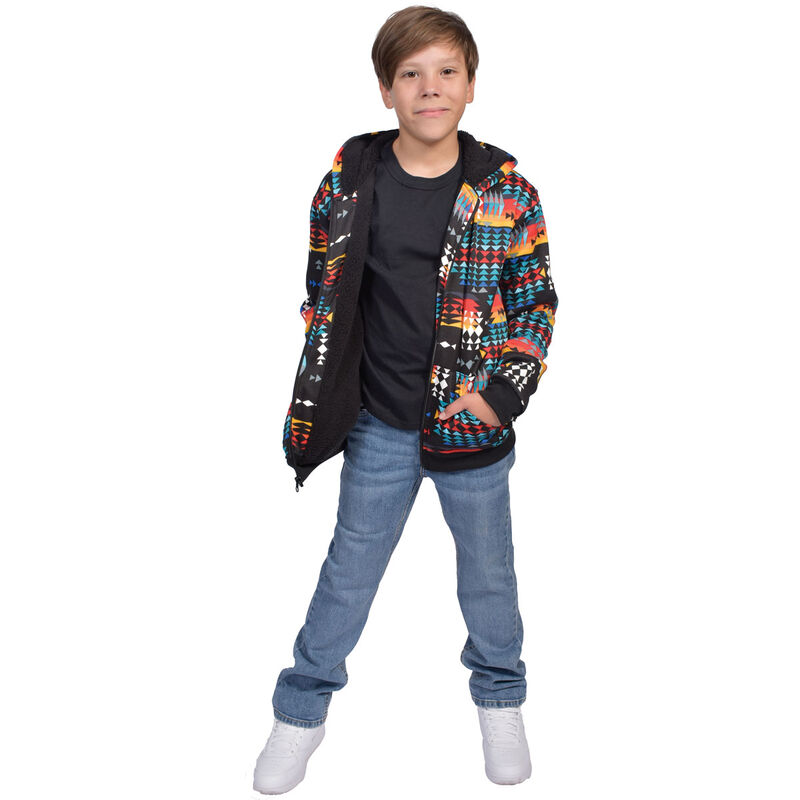 Canyon Creek Boy's Sherpa Lined Full Zip Hoodie image number 0