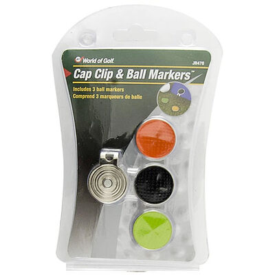 Golf Gifts Cap Clip And Golf Ball Markers