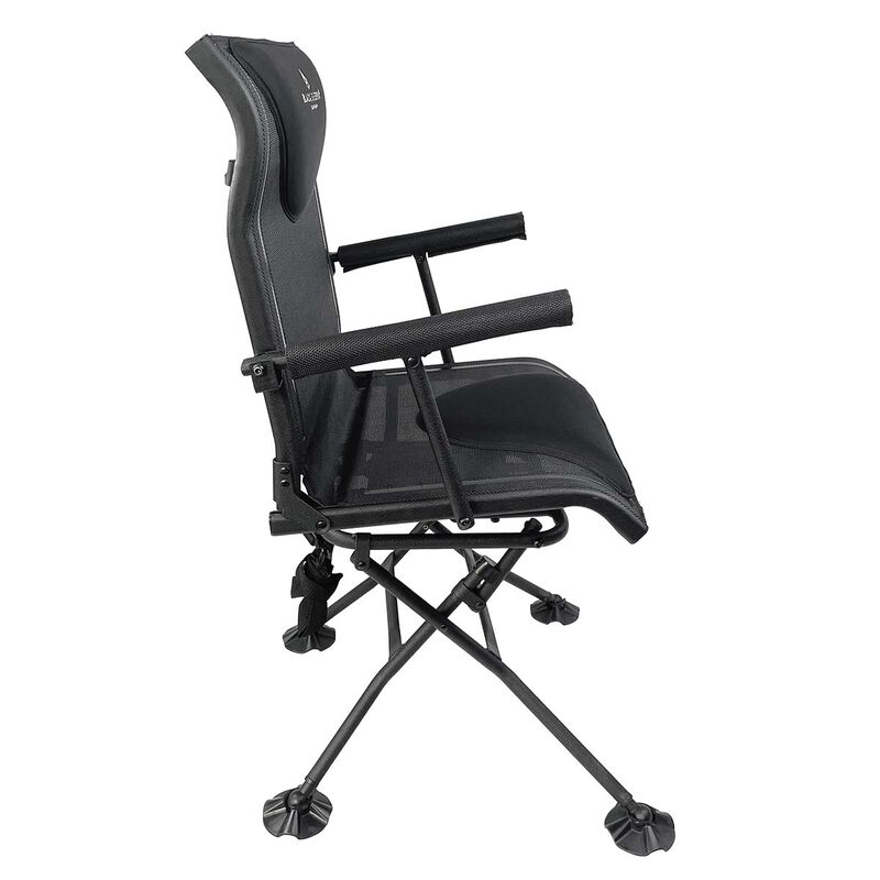 Black Sierra Deluxe Swivel Arm Chair image number 2