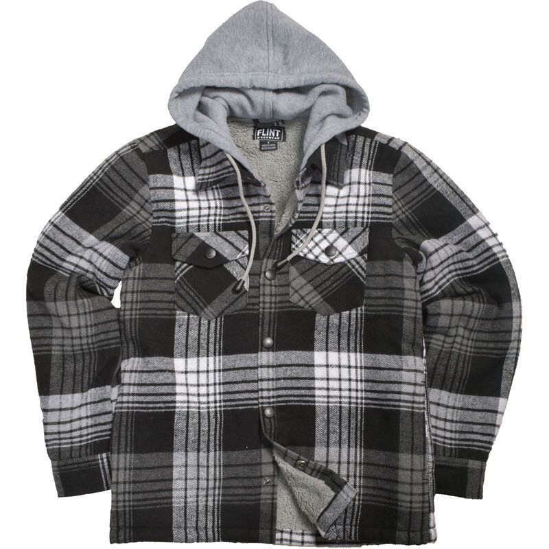 Flint Workwear Boys Flannel Sherpa Lined Shirt Jacket image number 0