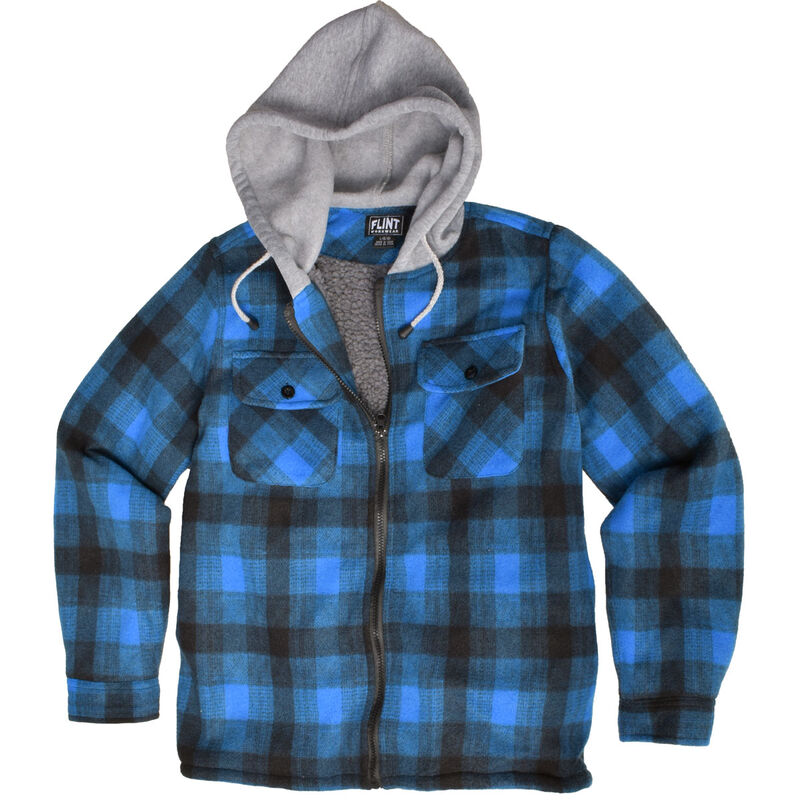 Flint Workwear Boys Sherpa Lined Shirt Jacket image number 0