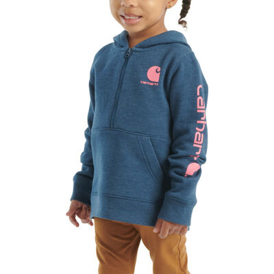 Carhartt Girl's Toddler 1/2 Zip Hoodie