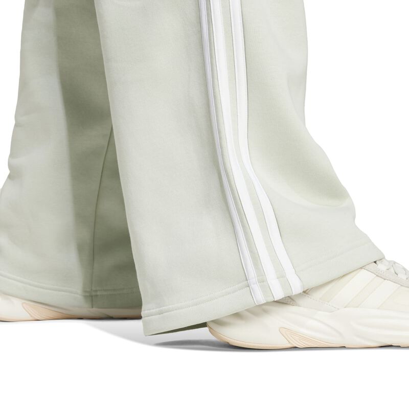 adidas Women's 3 Stripe Fleece Wide Leg Pant image number 3