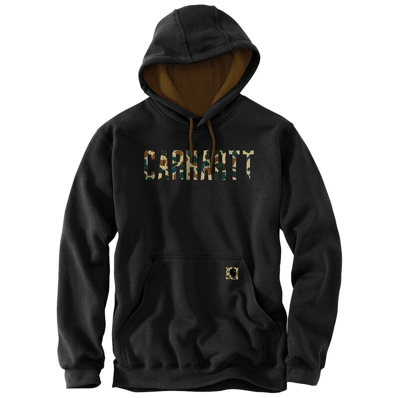 Carhartt Men's Tall Loose Fit Midweight Camo Logo Hoodie image number 0