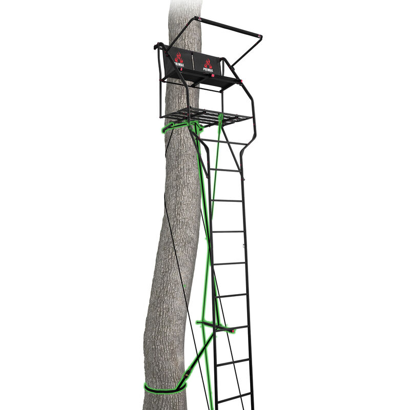 Primal 18' Double Vantage Deluxe Ladderstand image number 0