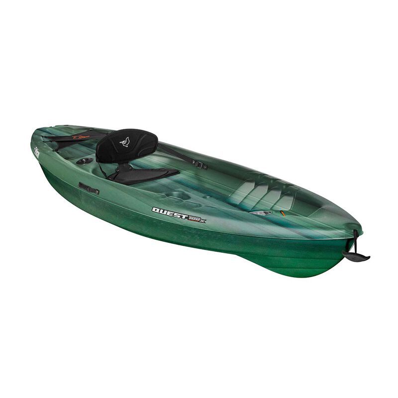  Pelican Catch Mode 110 Fishing Kayak - Premium Angler Kayak  with Lawnchair seat, Granite - 10.5 Ft. & Onyx Kayak Fishing Life Jacket,  Universal, Tan : Sports & Outdoors