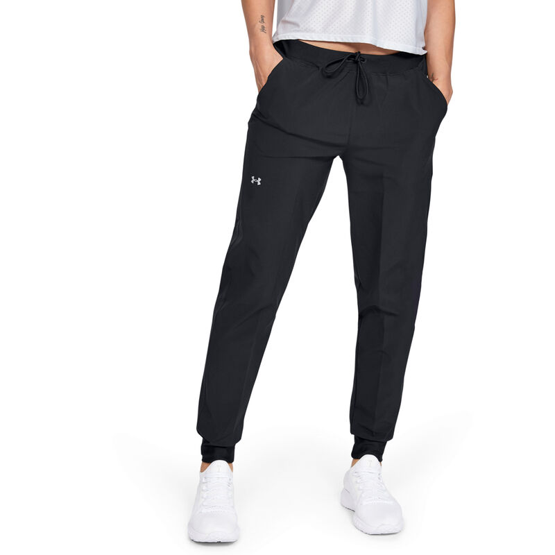 Under Armour Storm Jogger Pants Womens Small Black Semi Fitted Drawstring  Logo