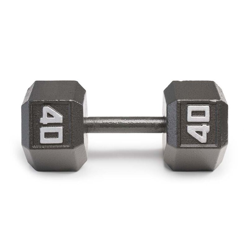 Marcy 40lb Cast Iron Hex Dumbbell image number 1