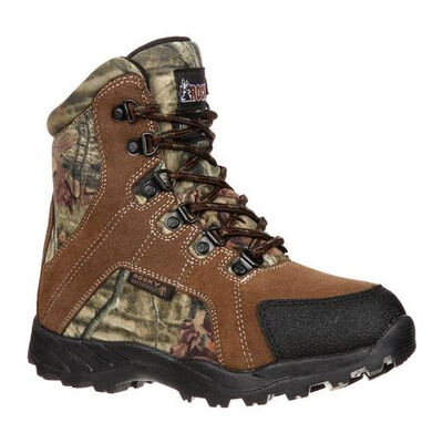 Rocky Boys' Camo Waterproof Insulated Outdoor Boots