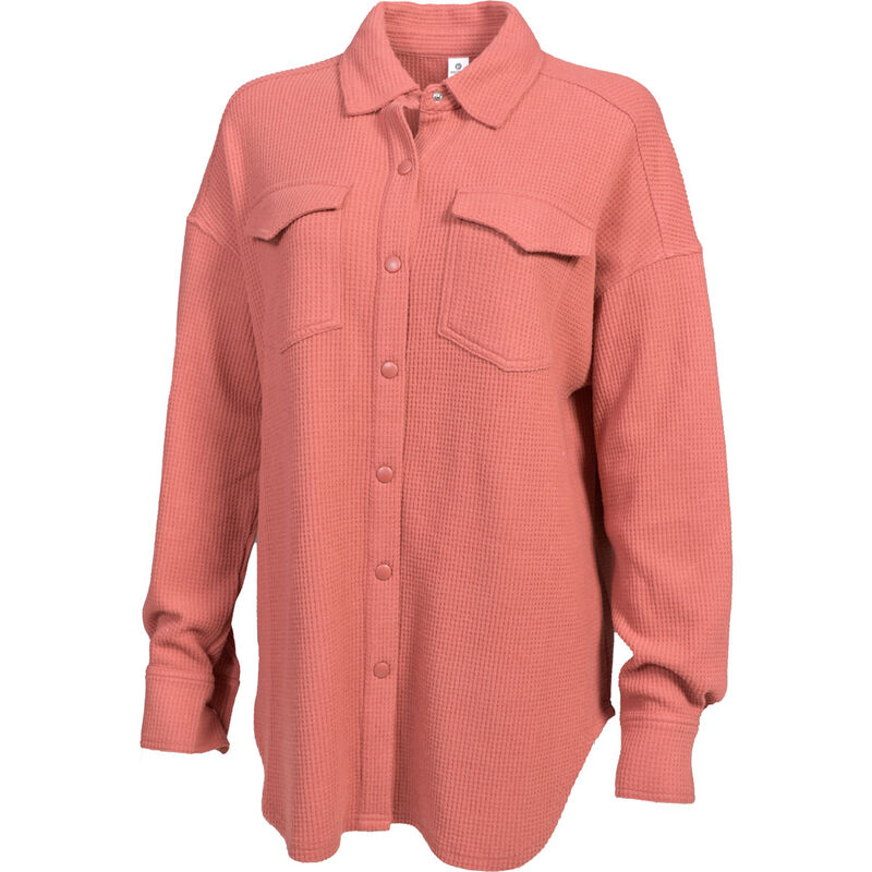 90 Degree Women's Brushed Waffle Shacket image number 0