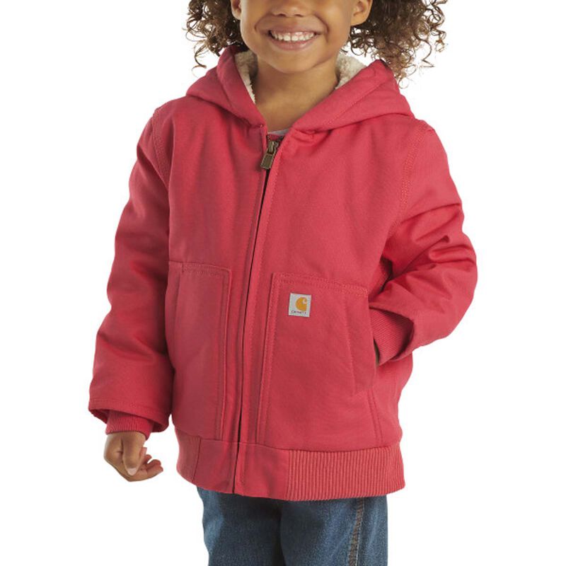 Carhartt Girl's Insulated Canvas Hood Jacket image number 1