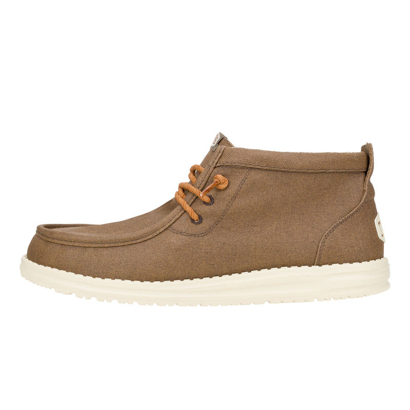 HeyDude Men's Wally Mid Waxed Canvas Shoes image number 0