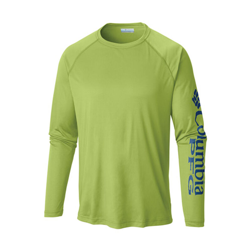 Columbia Men's PFG Terminal Tackle Long Sleeve Shirt, Size: XL, Green