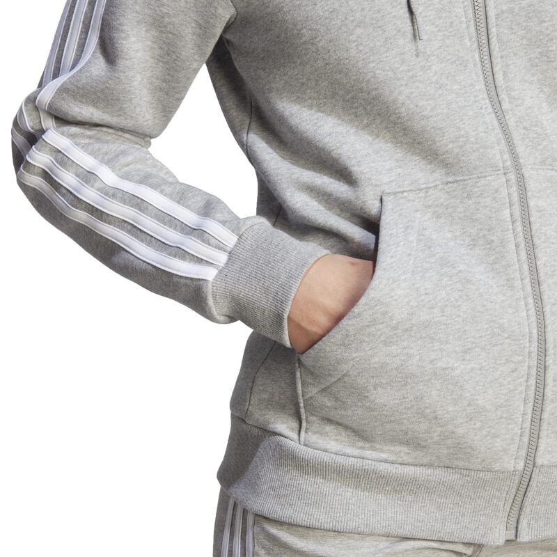 adidas Women's Essentials 3-Stripes Full-Zip Fleece Hoodie image number 24