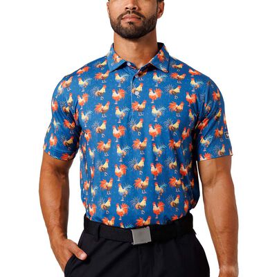 Waggle Golf Cocky Rooster Polo