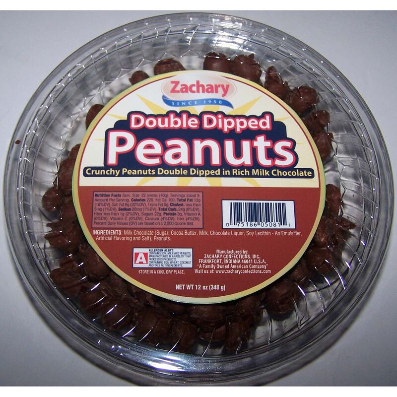 Zachary Confect Double Dip Peanut Tub 12oz image number 0