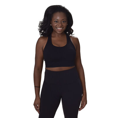 PUMA Women's Seamless Sports Bra, Black, X-Large
