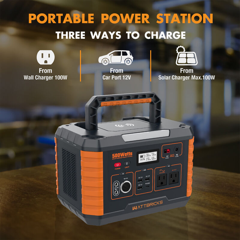 Wattbricks Ener 500W Portable Power Station image number 3