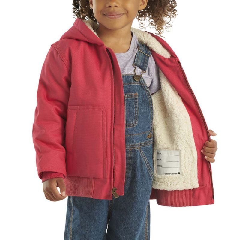 Carhartt Girl's Insulated Canvas Hood Jacket image number 3