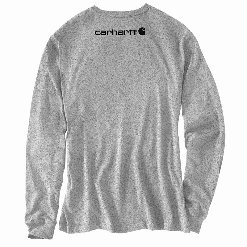 Carhartt Loose Fit Heavyweight Long-Sleeve Logo Sleeve Graphic T-Shirt image number 2
