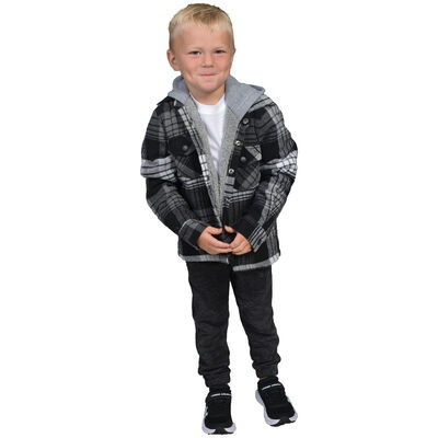 Flint Workwear Boy's Sherpa Lined Shirt Jacket