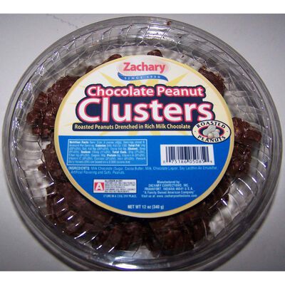 Zachary Confect Chocolate Peanute Clusters 12oz