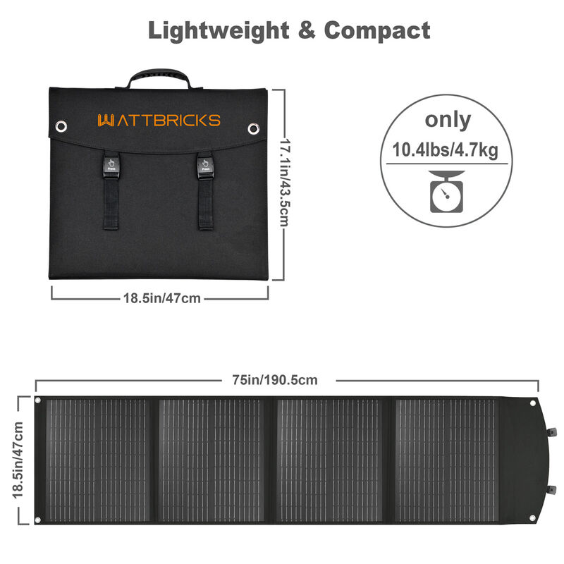 Wattbricks Ener 120w Portable Solar Panel image number 5