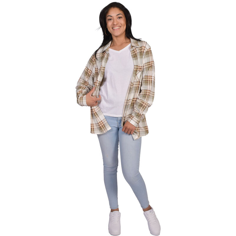 Canyon Creek Women's Knit Plaid Flannel Shirt image number 1
