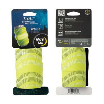 Nite Ize SlapLit  LED Drink Wrap - Green Koozie