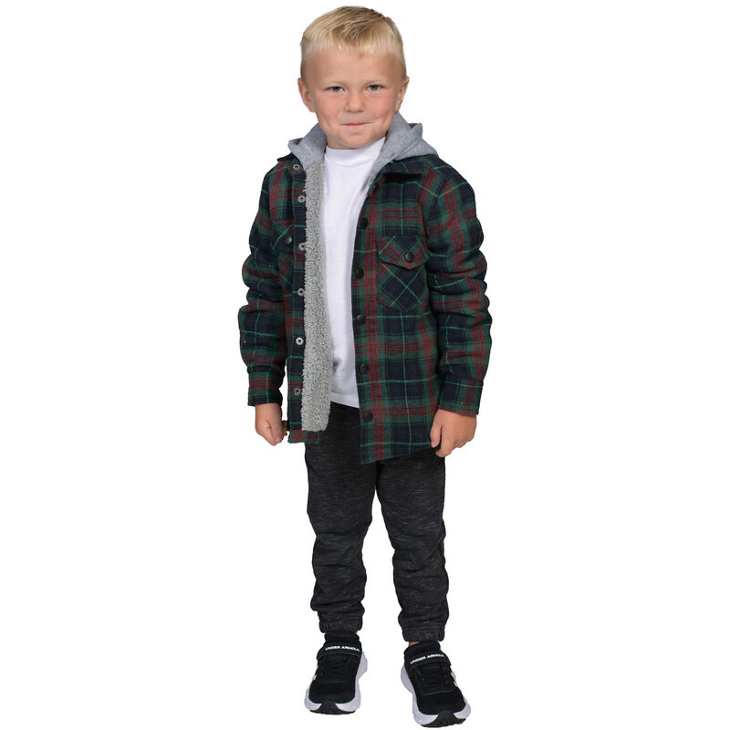 Flint Workwear Boy's Sherpa Lined Shirt Jacket image number 0