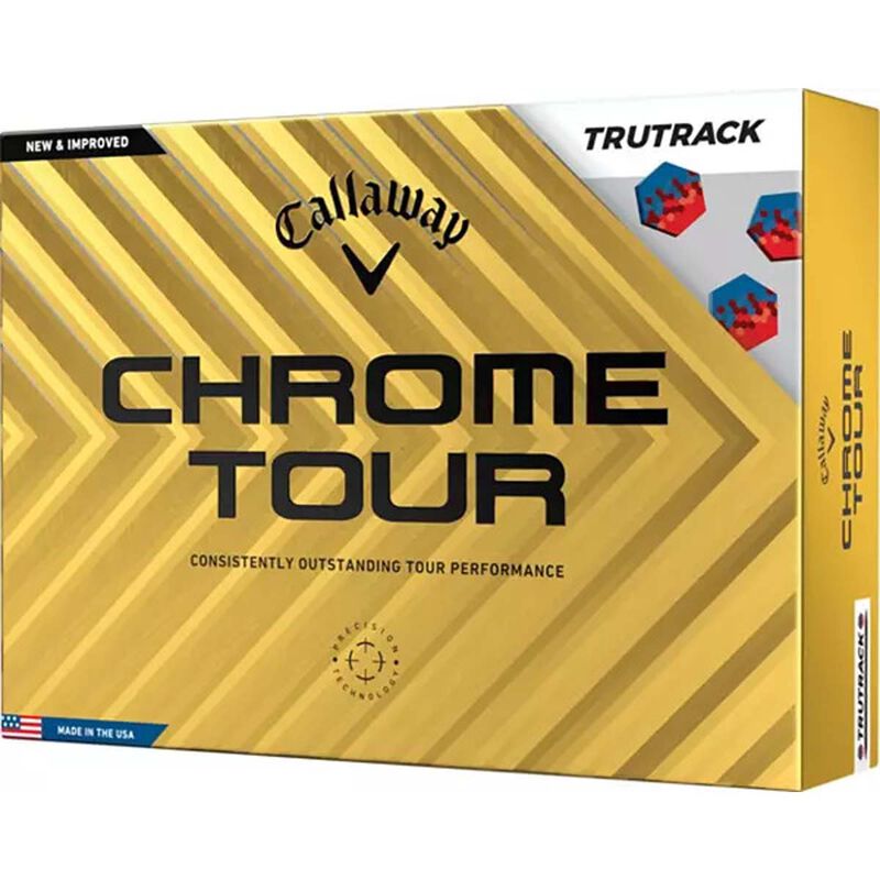 Callaway Golf 2024 Chrome Tour TruTrack Golf Balls 12 Pack image number 0