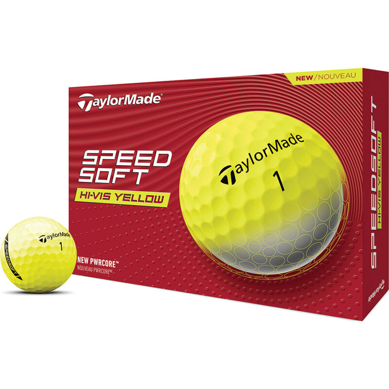 Taylormade Speed Soft Yellow Golf Balls image number 0