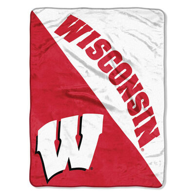 Northwest Co Wisconsin Micro Raschel Throw Blanket