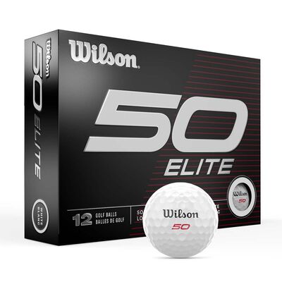 Wilson Fifty Elite White Golf Balls 12 Pack