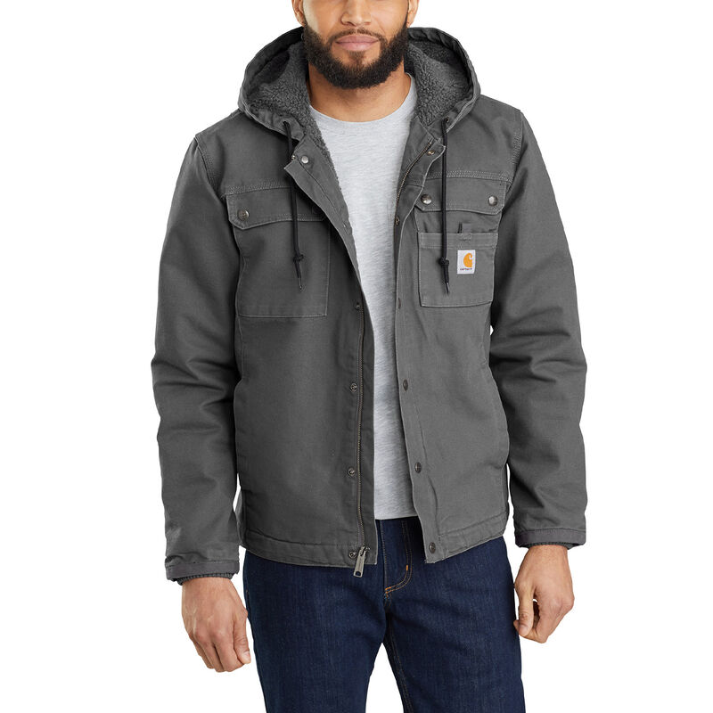 Carhartt Relaxed Fit Washed Duck Sherpa-Lined Utility Jacket image number 1