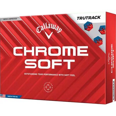 Callaway Golf 2024 Chrome Blue/Red TruTrack Golf Balls 12 Pack